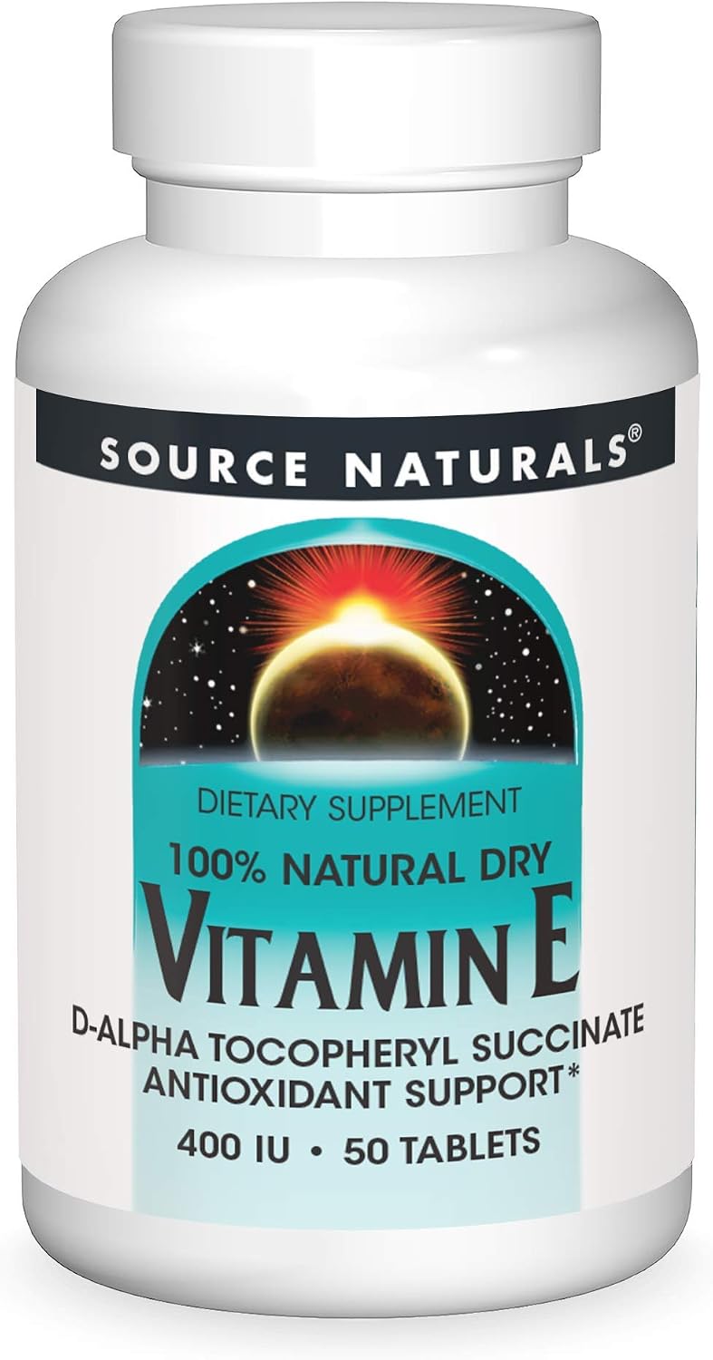 Source Naturals Vitamin E 400 IU – Fat-Soluble Antioxidant – 250 Tablets