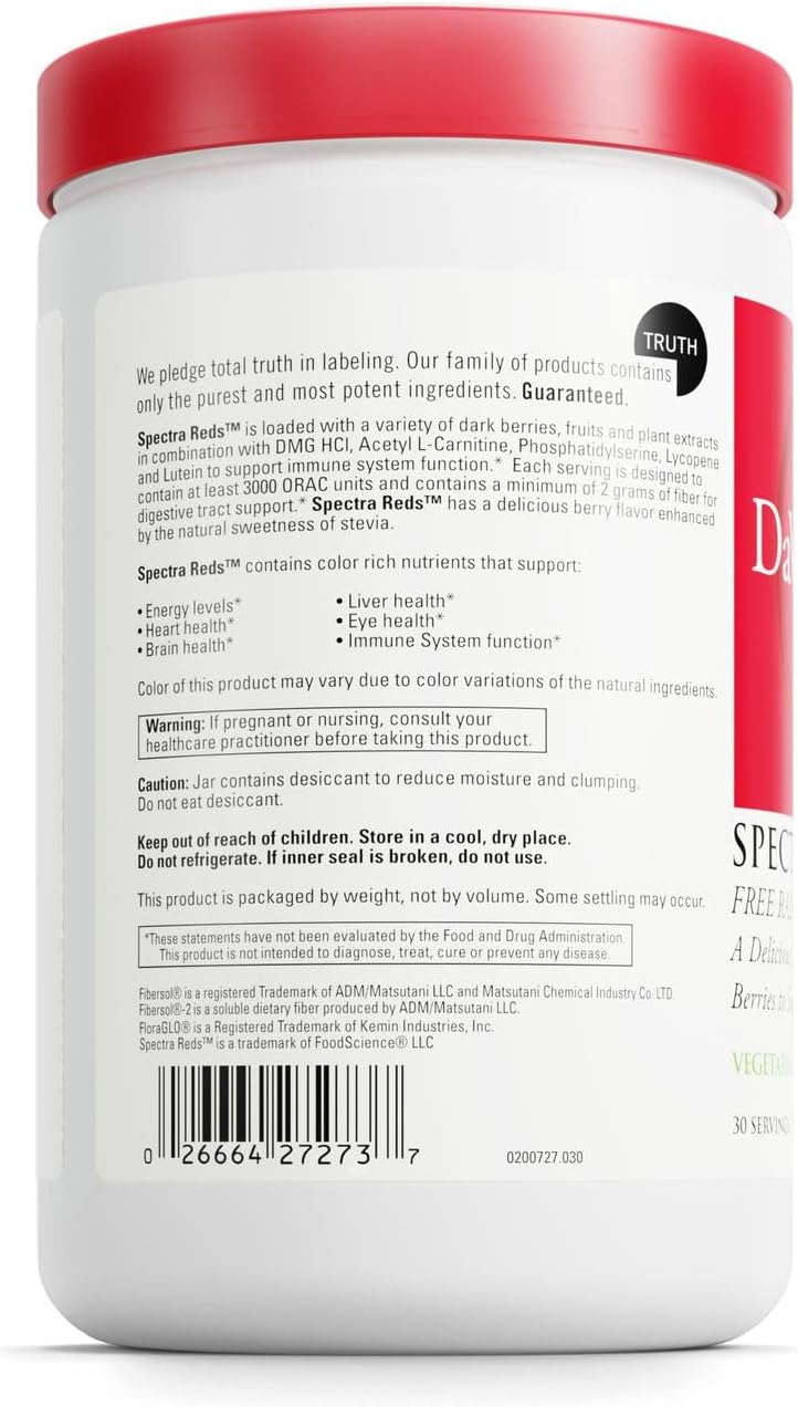 DAVINCI Labs Spectra Reds - Drink Mix for Antioxidant Support - 30 Servings