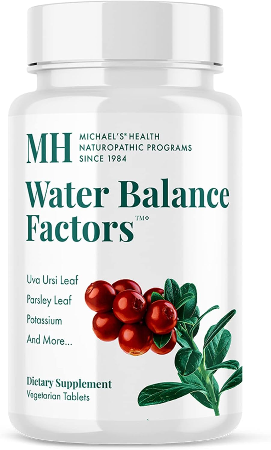 Michael's Health Naturopathic Programs Water Balance Factors - 90 Vegetarian Tablets - Potassium & Vitamin B6 - Supports Fluid Balance