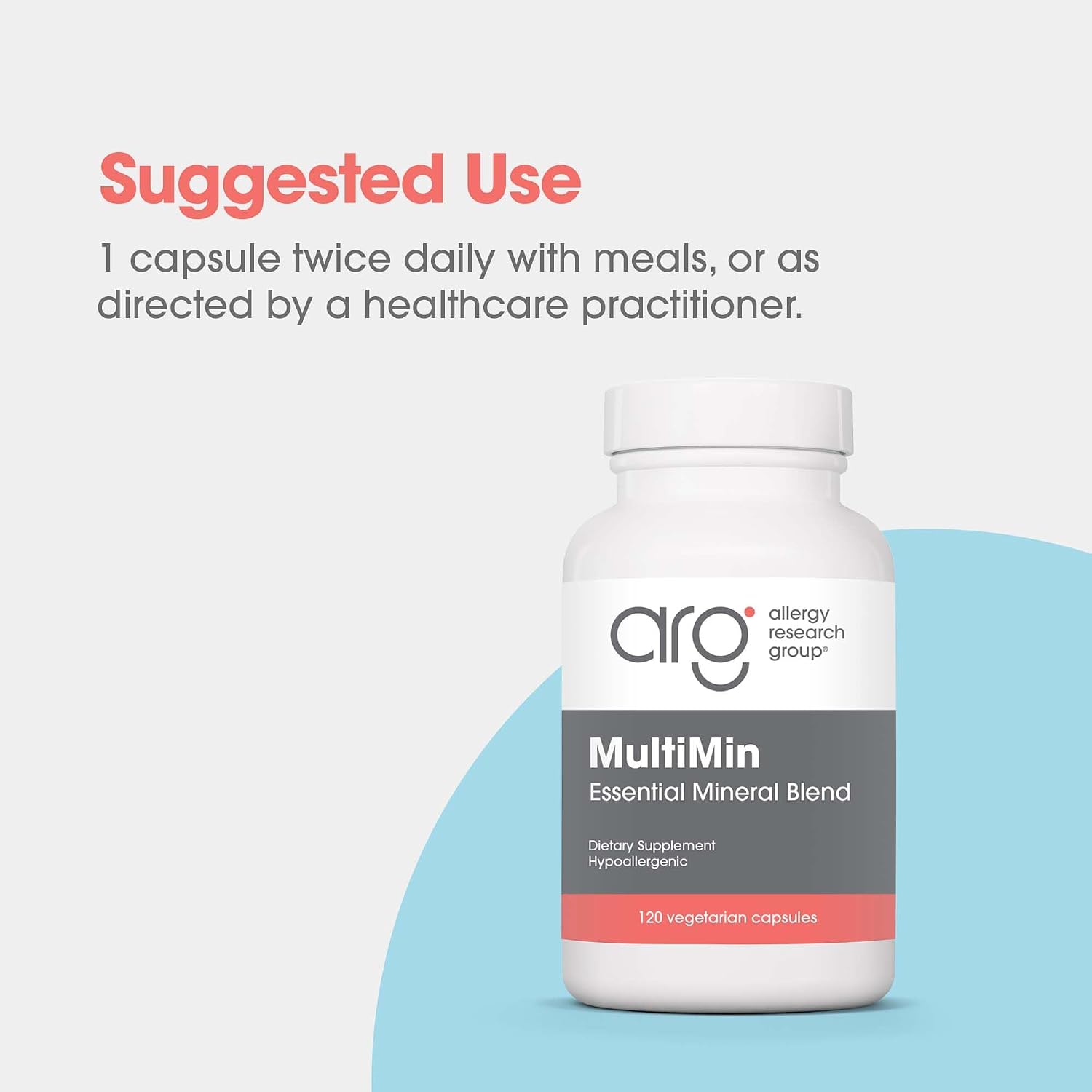 ARG MultiMin - Multi Mineral Supplement - Comprehensive Nutrient Blend for Daily Support - Hypoallergenic & Vegetarian - 120 Capsules - görsel 6