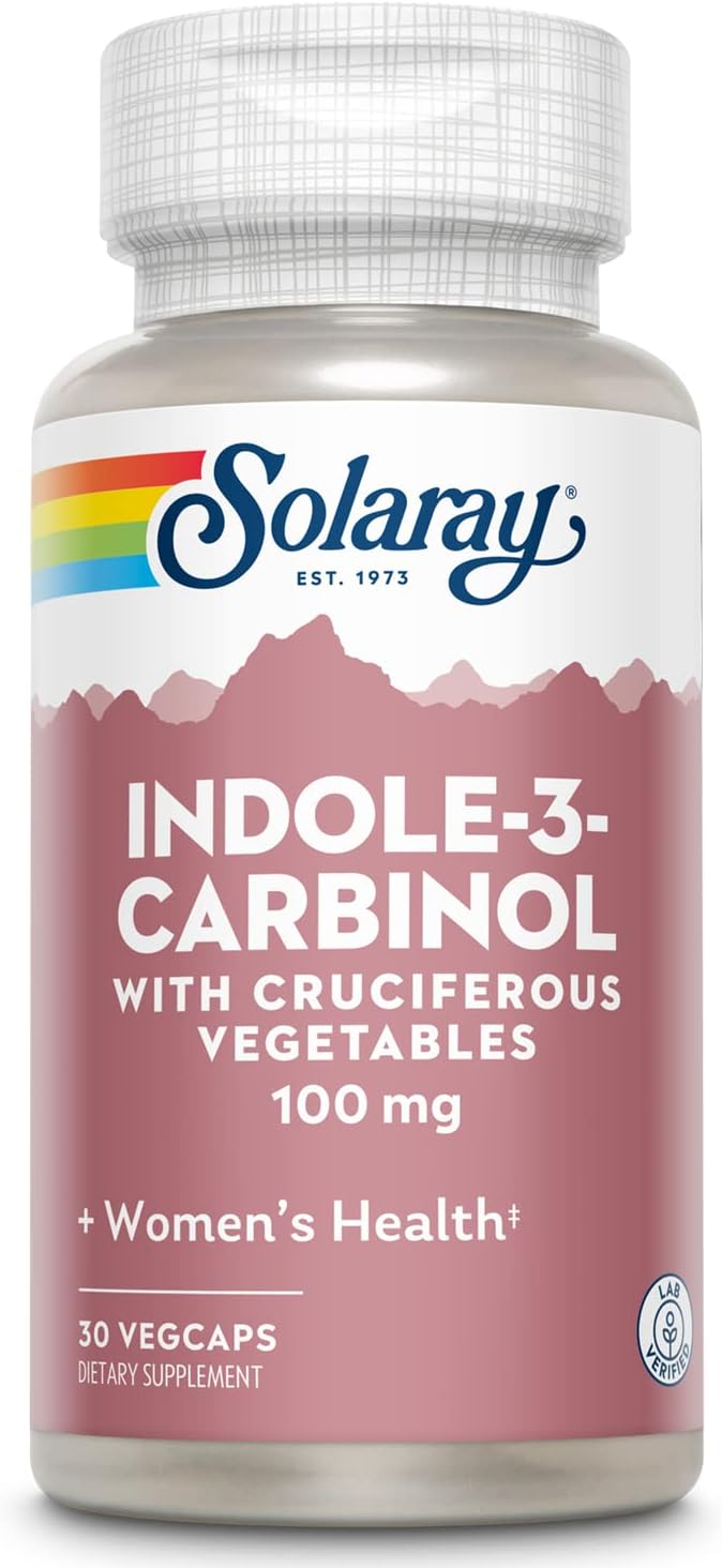 SOLARAY Indole-3-Carbinol 100 mg, 30 Capsules