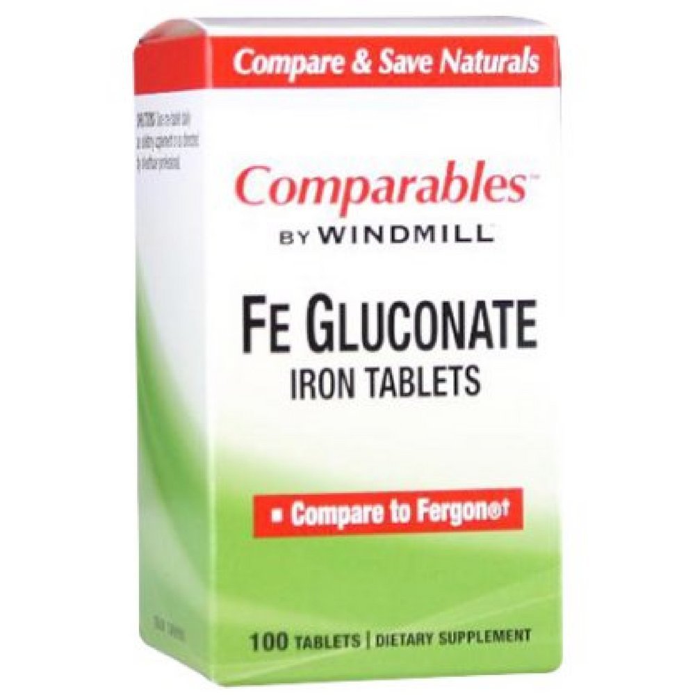 Windmill Fe Gluconate 239 mg, 100 Tablets