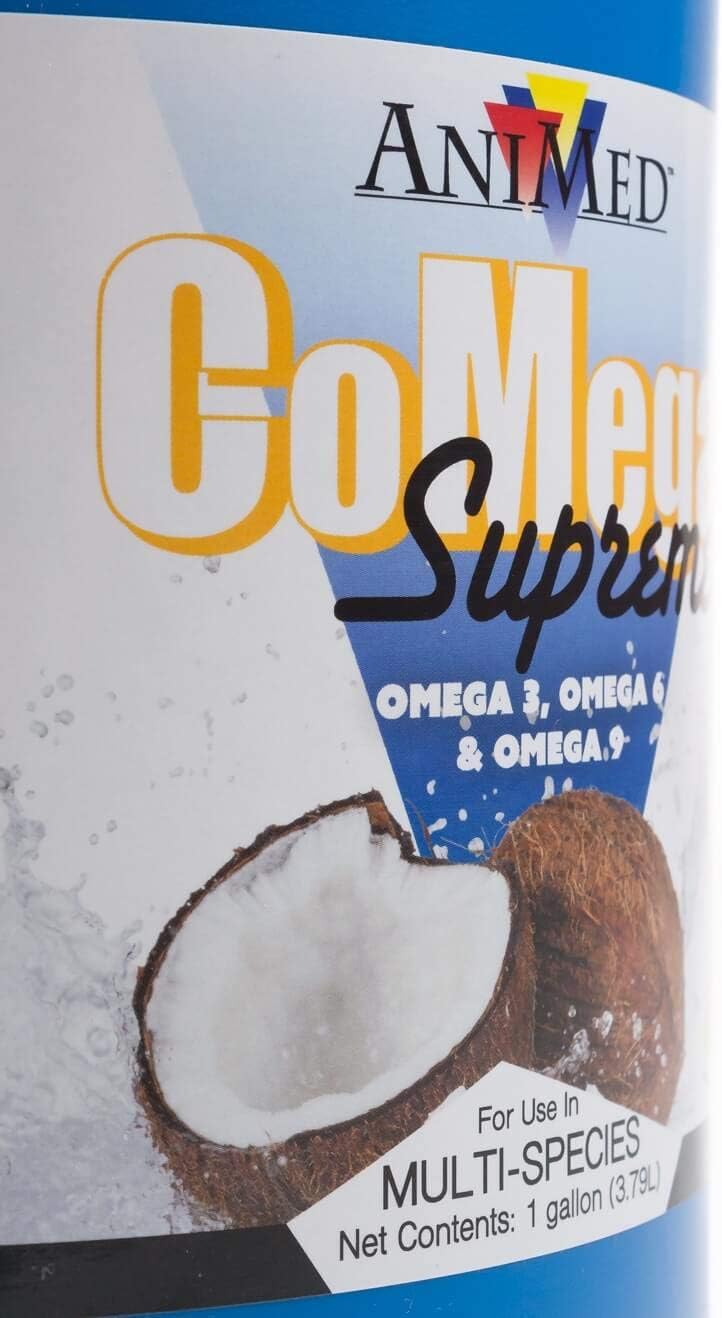 AniMed CoMega Supreme, 1 Gallon, Balanced Essential Fatty Acid Coat Supplement for Horses and Dogs - görsel 2