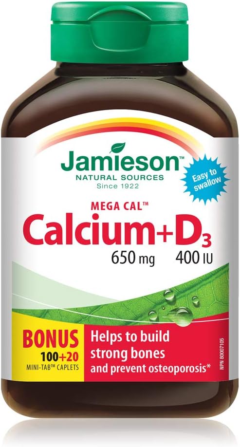 Mega Cal Calcium with Vitamin D - 120 Caplets