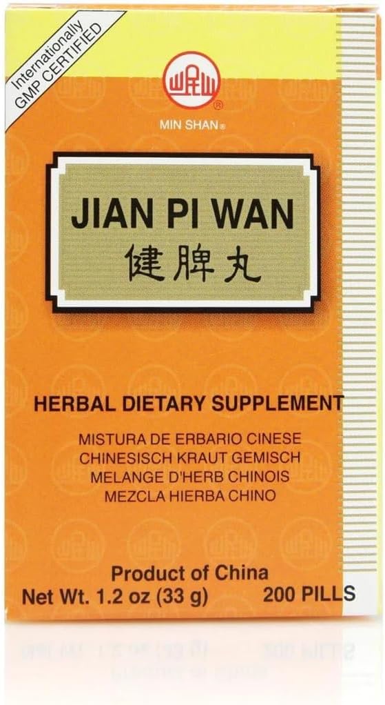 Jian Pi Wan, 200 Tablets, Min Shan