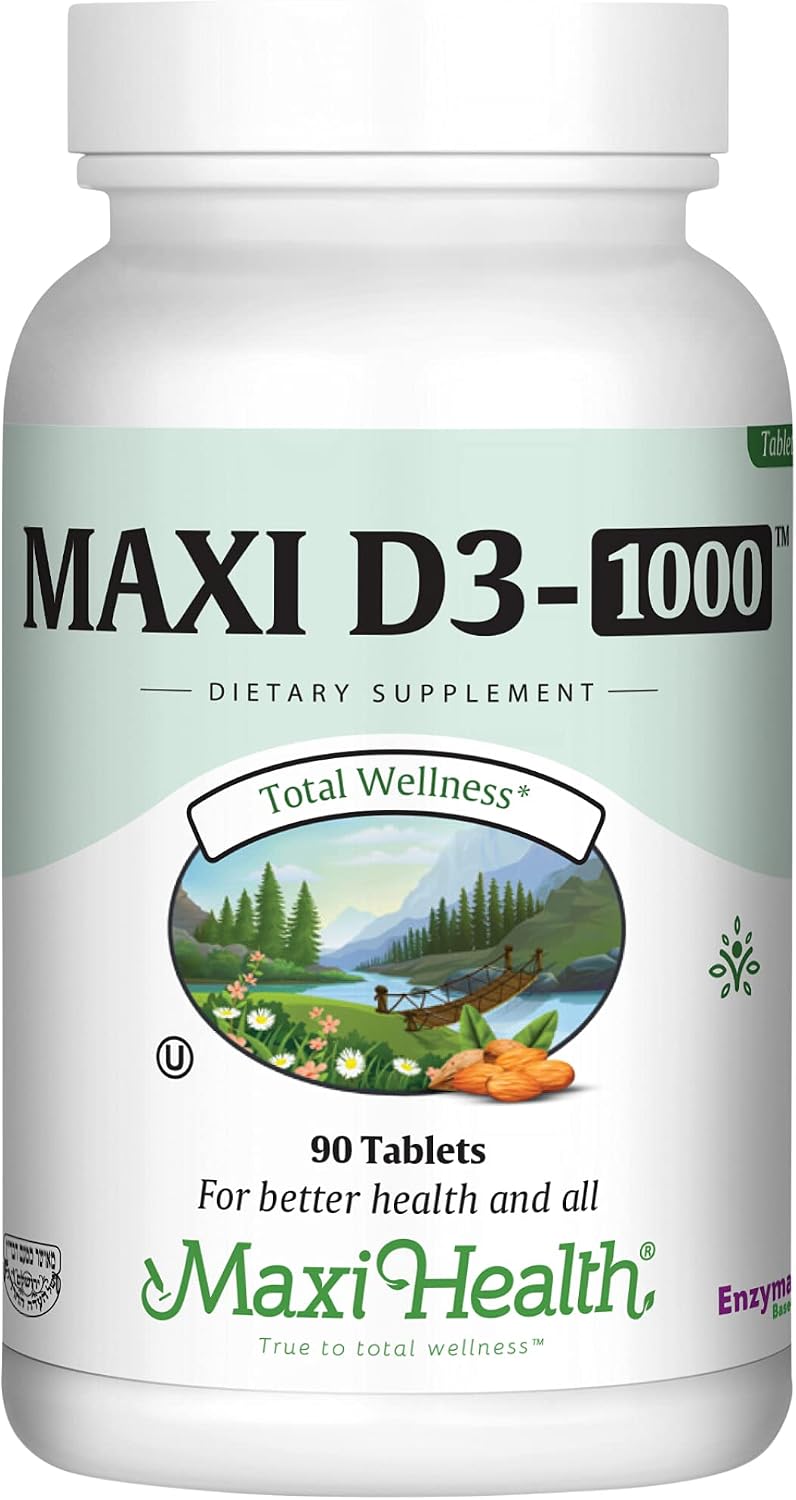 Maxi Health Vitamin D3 1000 IU – 90 Softgels