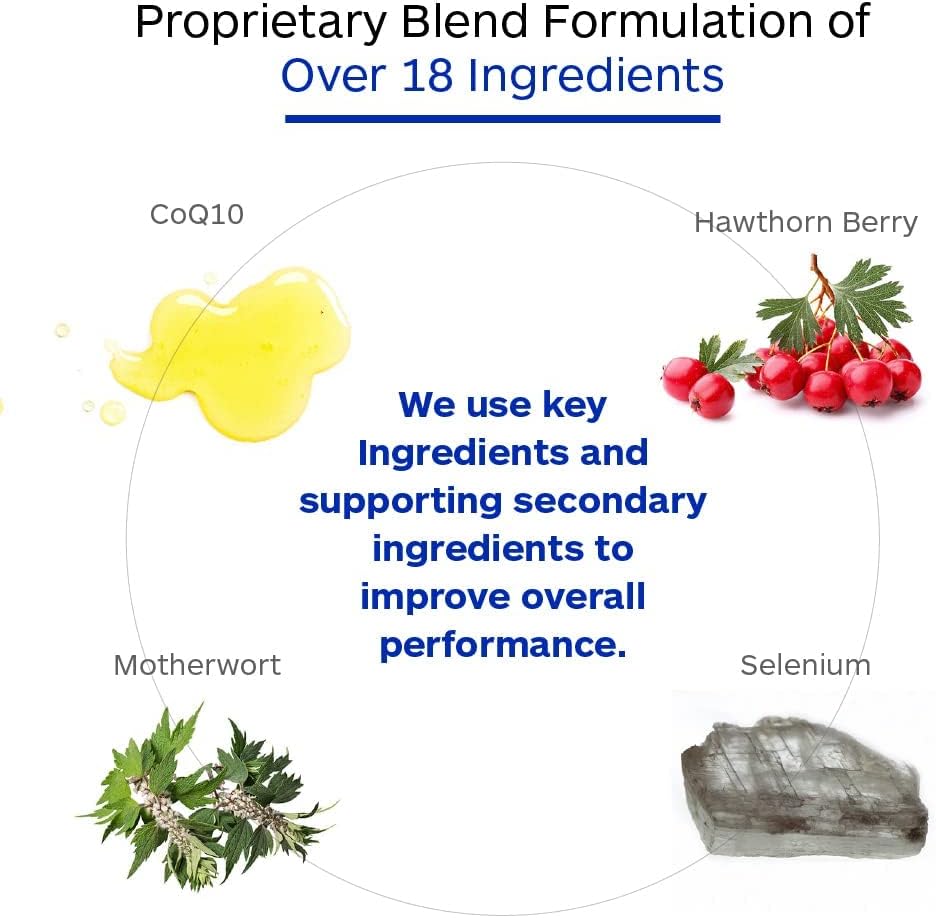 Professional Botanicals Cardio-CoQ CoQ10 – Vegan Coenzyme Q10 with Hawthorn Berry, Valerian Root & Cayenne Pepper (60 Vegetarian Capsules)