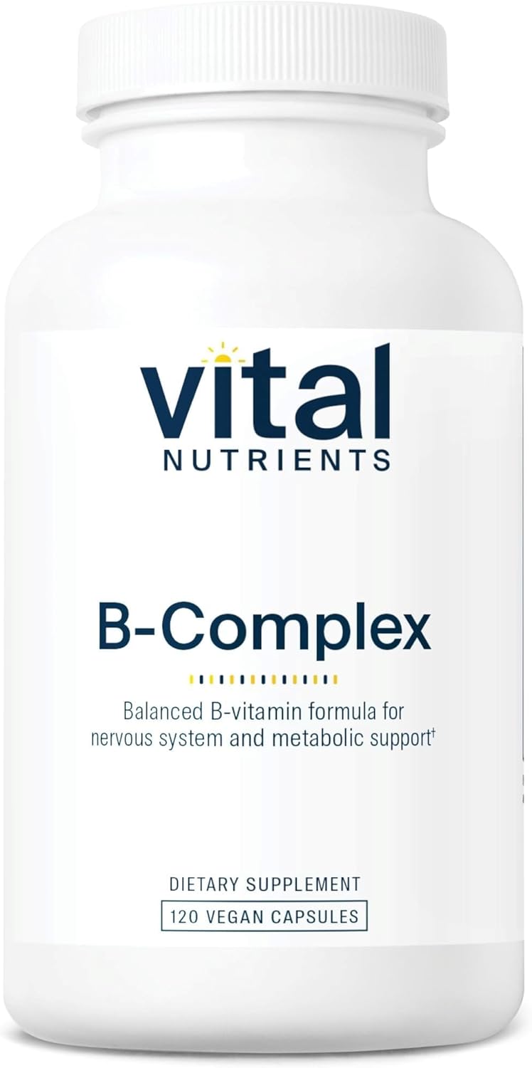Vital Nutrients Vitamin B-Complex - High Potency Methylated B Vitamins, Vegan, 120 Capsules