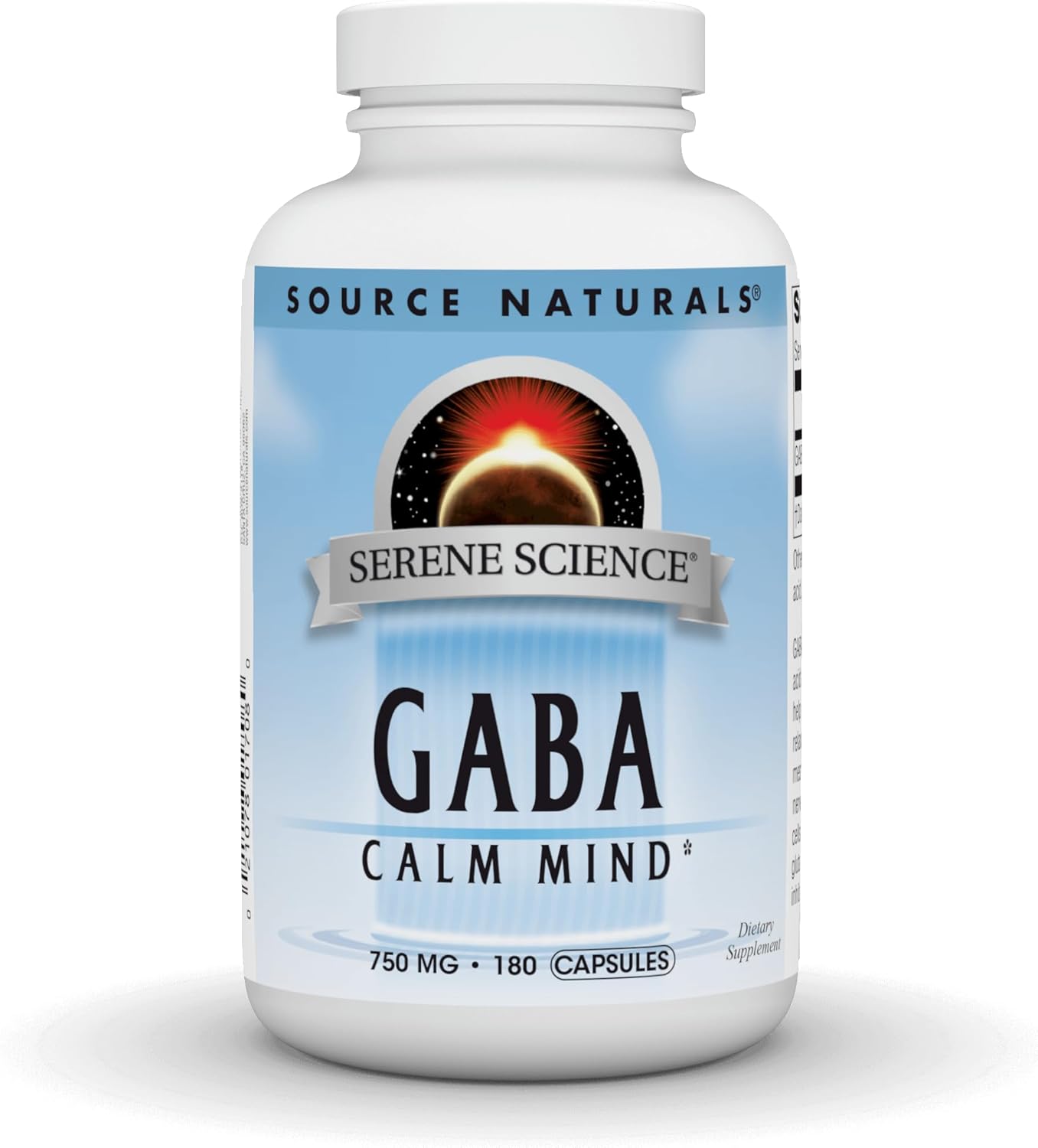 Source Naturals Serene Science GABA, 750 mg - 180 Capsules