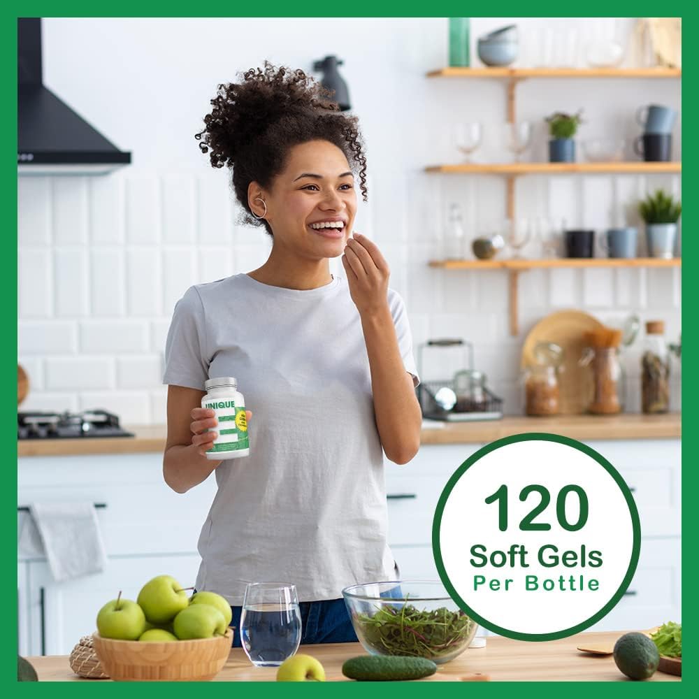 UNIQUE E Mixed Tocopherols – 120 Soft Gels, Natural Vitamin E for Brain Health & Aging Support