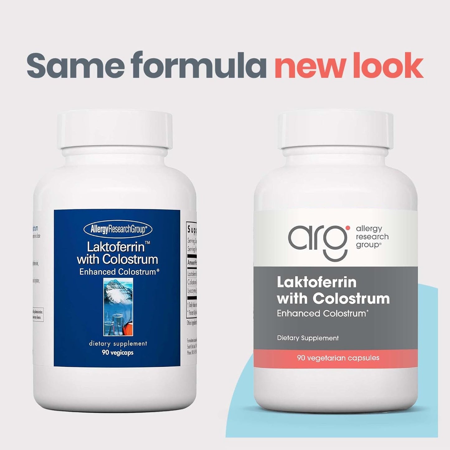 ARG Laktoferrin with Colostrum - 300 mg Lactoferrin & 750 mg Bovine Colostrum - Immune and Gut Health Support - 90 Vegetarian Capsules - görsel 3