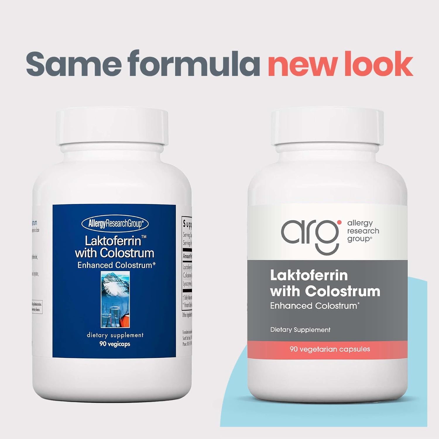 ARG Laktoferrin with Colostrum - 300 mg Lactoferrin & 750 mg Bovine Colostrum - Immune and Gut Health Support - 90 Vegetarian Capsules - görsel 3