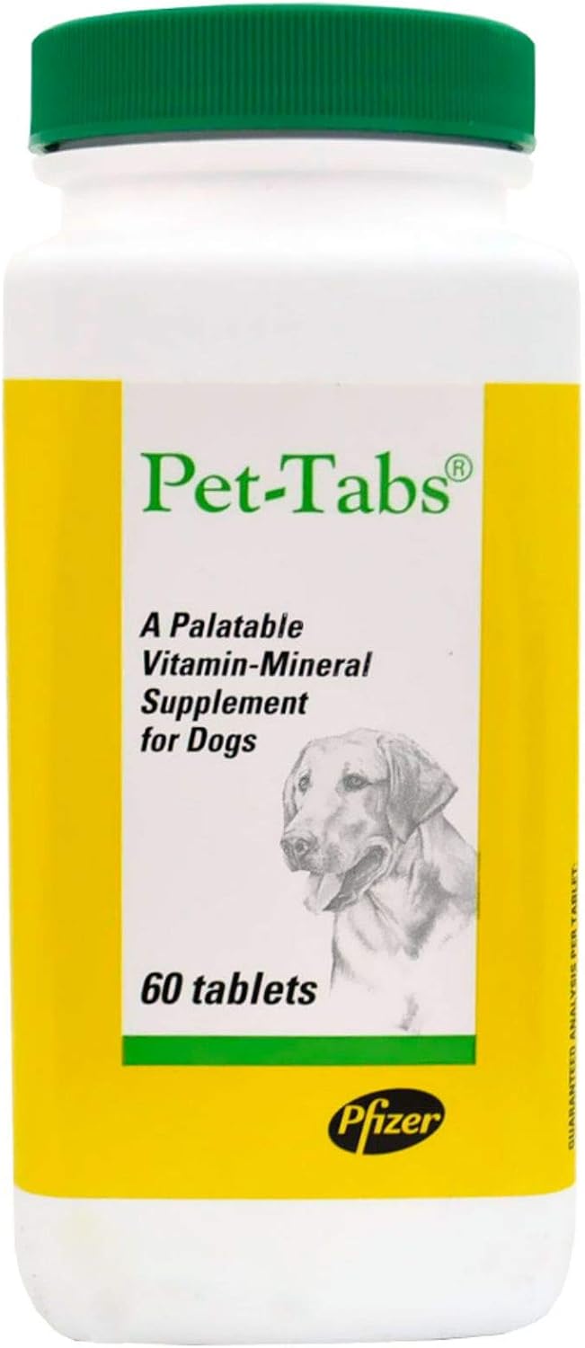 Pet Tabs Original Formula Vitamin Supplement for Dogs, 60 Count