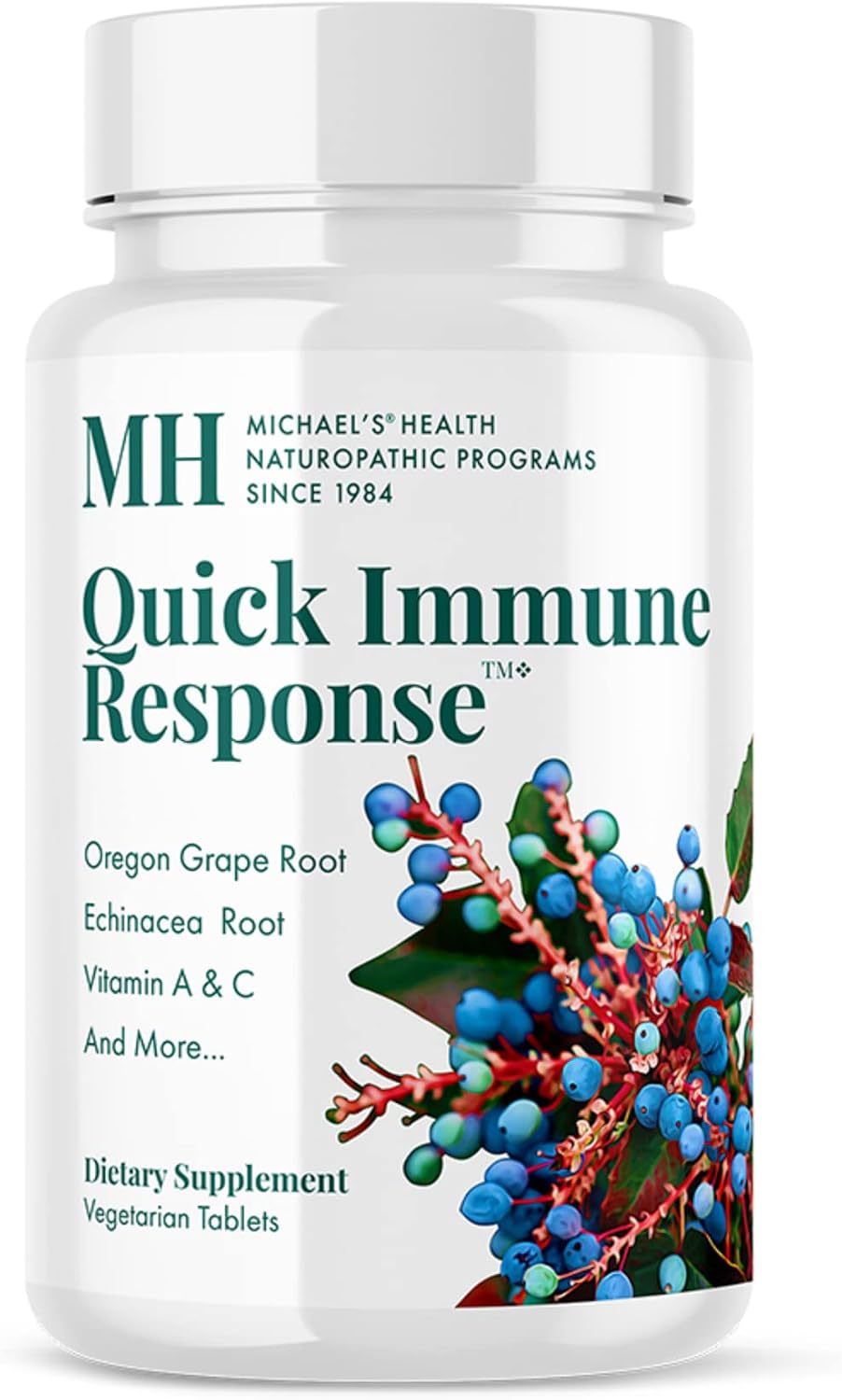 Michael's Quick Immune Response - 60 Vegetarian Tablets - Immune Support with Vitamin A, C and Zinc