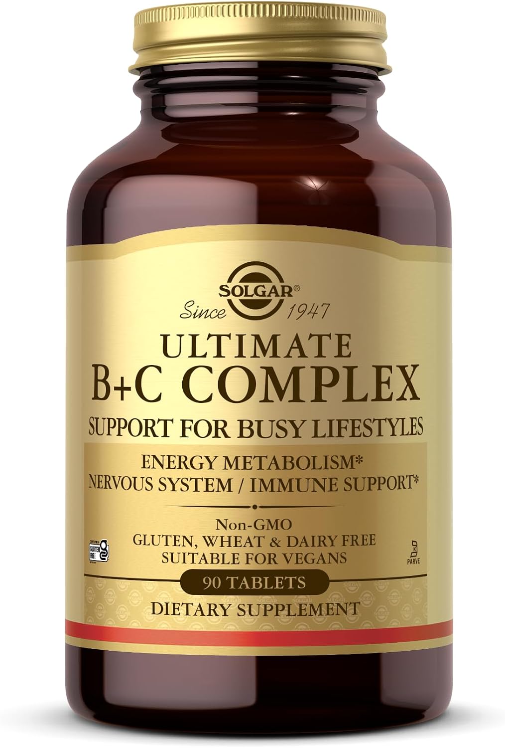 Ultimate B+C Complex Stress Formula, 90 Tablets by Solgar