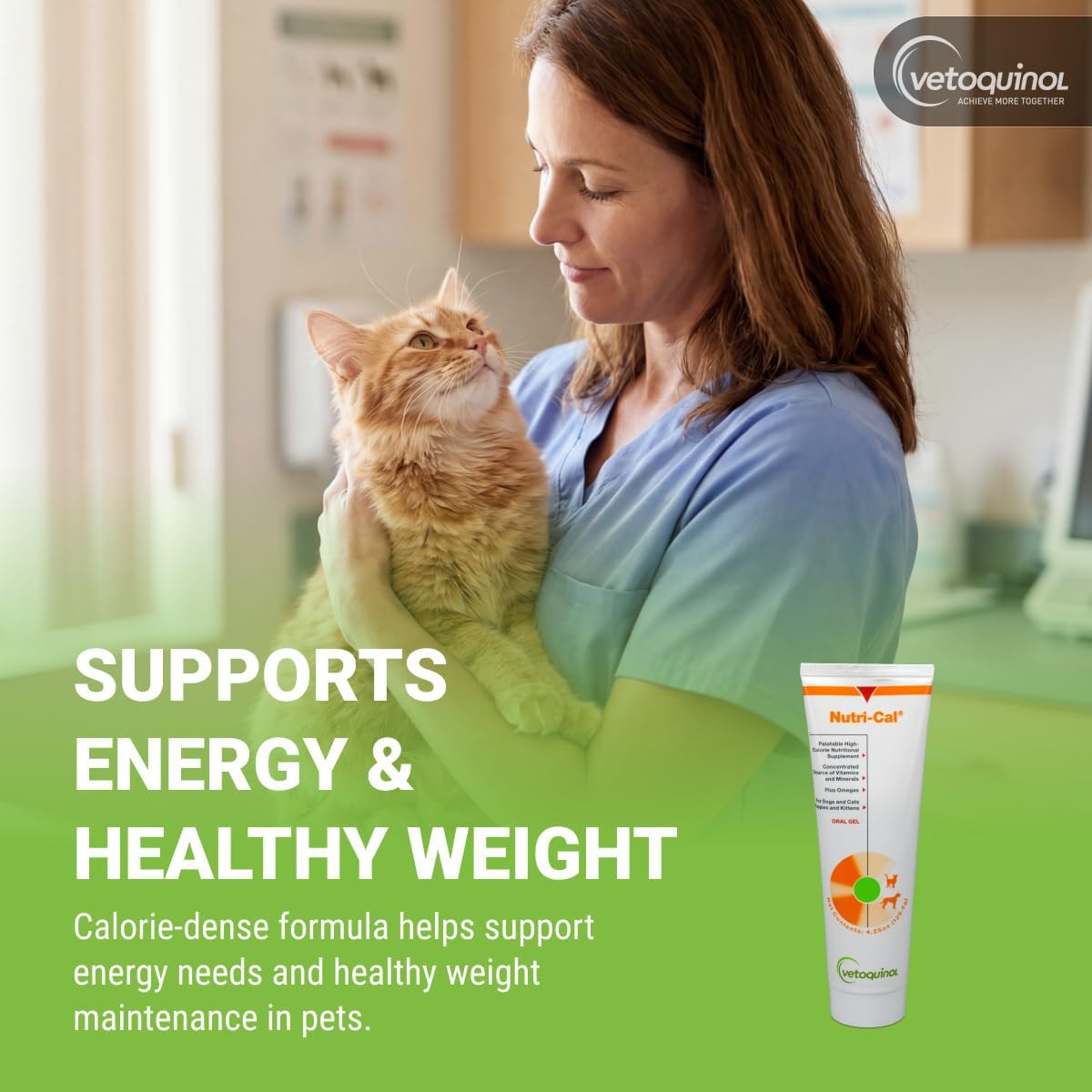 Vetoquinol Nutri-Cal - High-Calorie Nutritional Gel for Dogs & Cats - 120 g