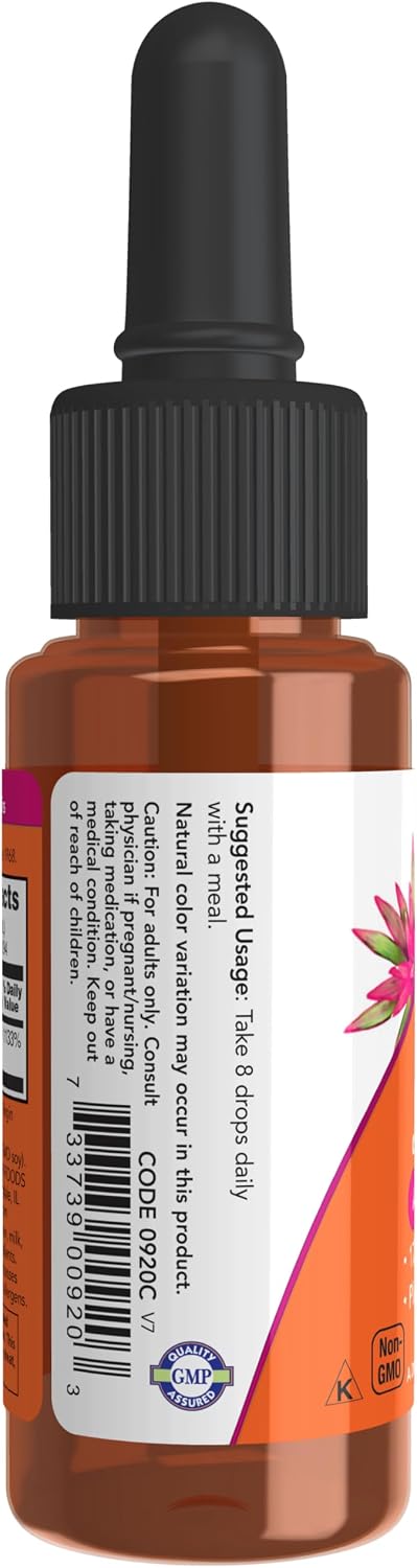 NOW Foods Natural Vitamin E Oil Liquid (D-Alpha Tocopherol) - 30 mL
