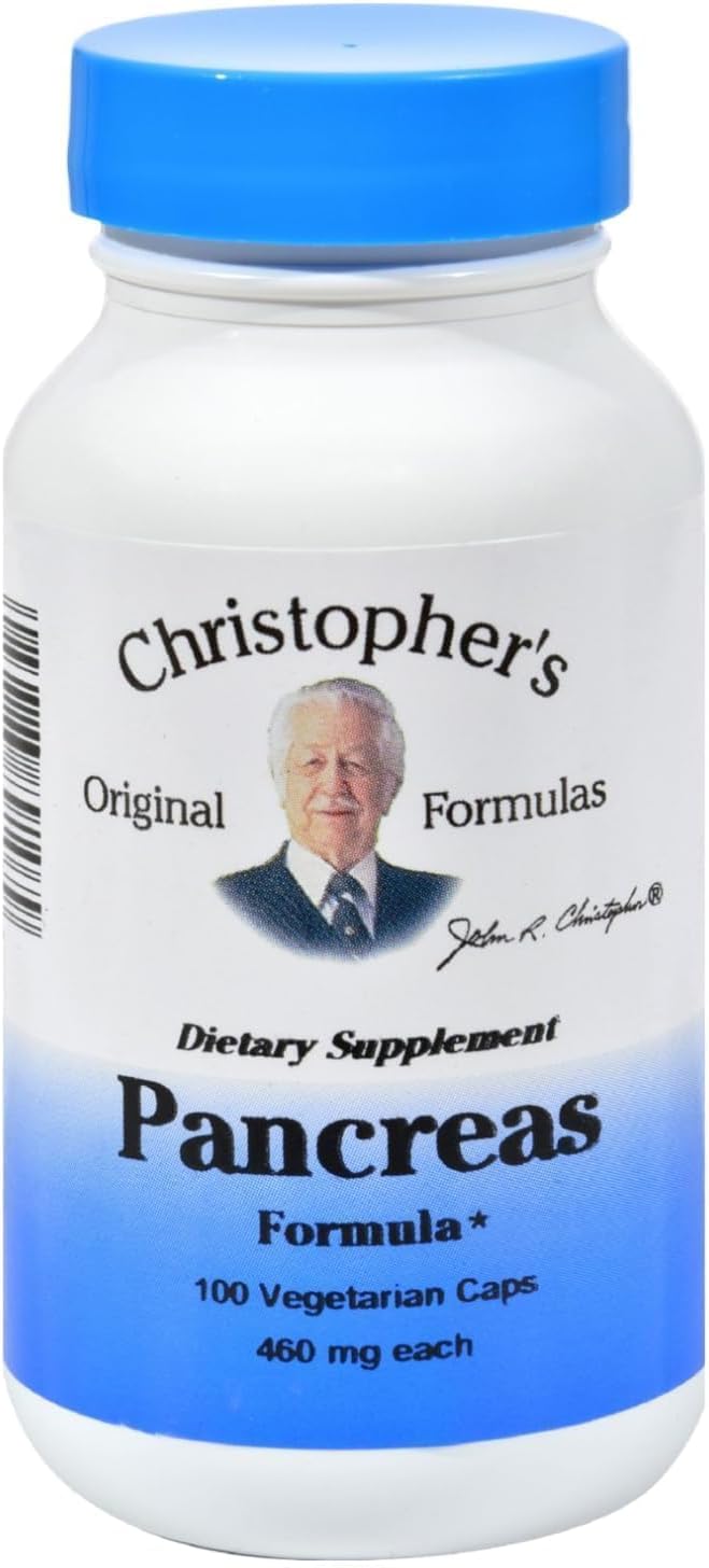 Dr. Christopher's Formulas Pancreas Formula, 100 Vegetarian Capsules
