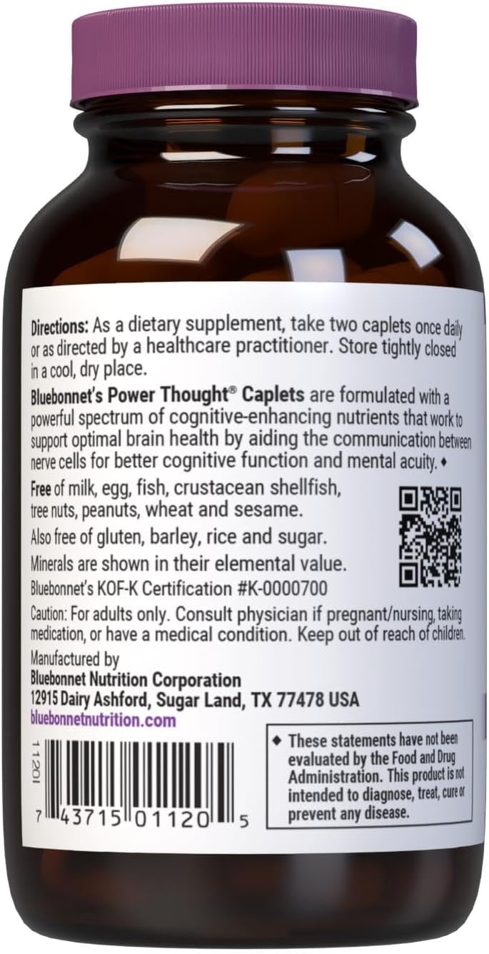 BlueBonnet Power Thought Supplement, 60 Caplets