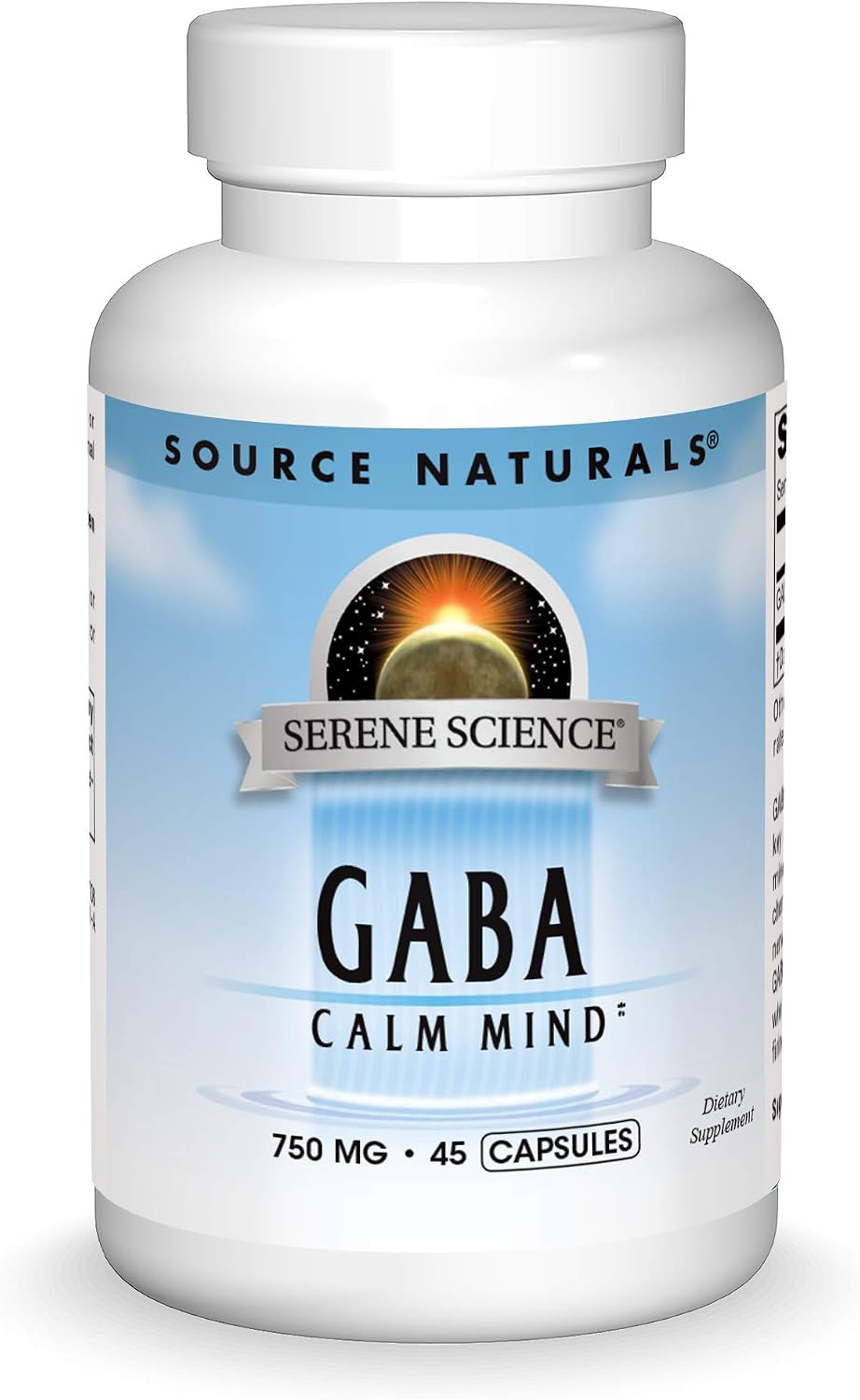 Source Naturals Serene Science GABA, for a Calm Mind, 750 mg - 45 Capsules