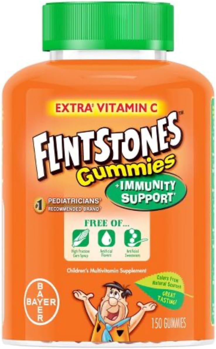 Flintstones Children's Multivitamin Plus Immunity Support Gummies - 60 Gummies (Pack of 2)
