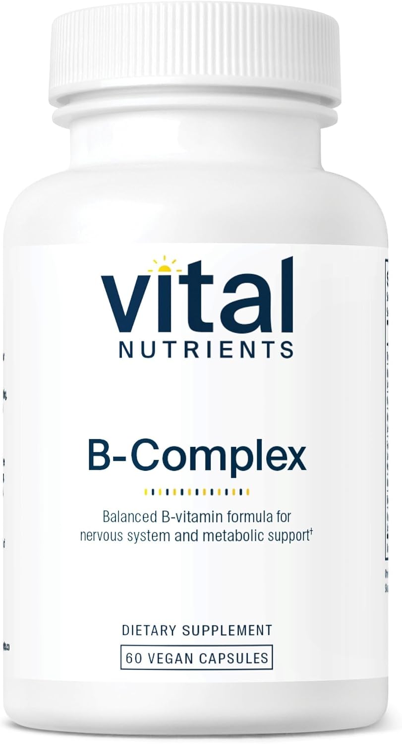 Vital Nutrients Vitamin B-Complex - Vegan High-Potency Methylated B Complex Vitamins - 60 Capsules