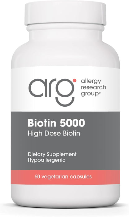 ARG Biotin 5000 - 5000 mcg Biotin Supplement for Hair, Skin & Nails