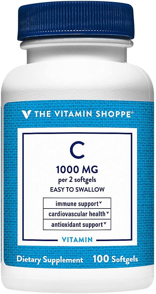 Vitamin C 1,000mg Softgels – Immune Support, Antioxidant & Collagen Formation