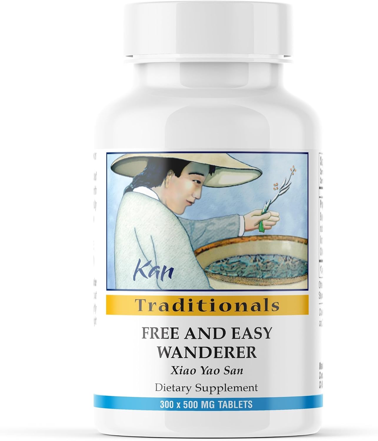 Kan Herb Company Free and Easy Wanderer Tablets – Xiao Yao San Formula: Bupleurum & Dong Quai for Liver Qi and Digestive Support, 300 Tablets