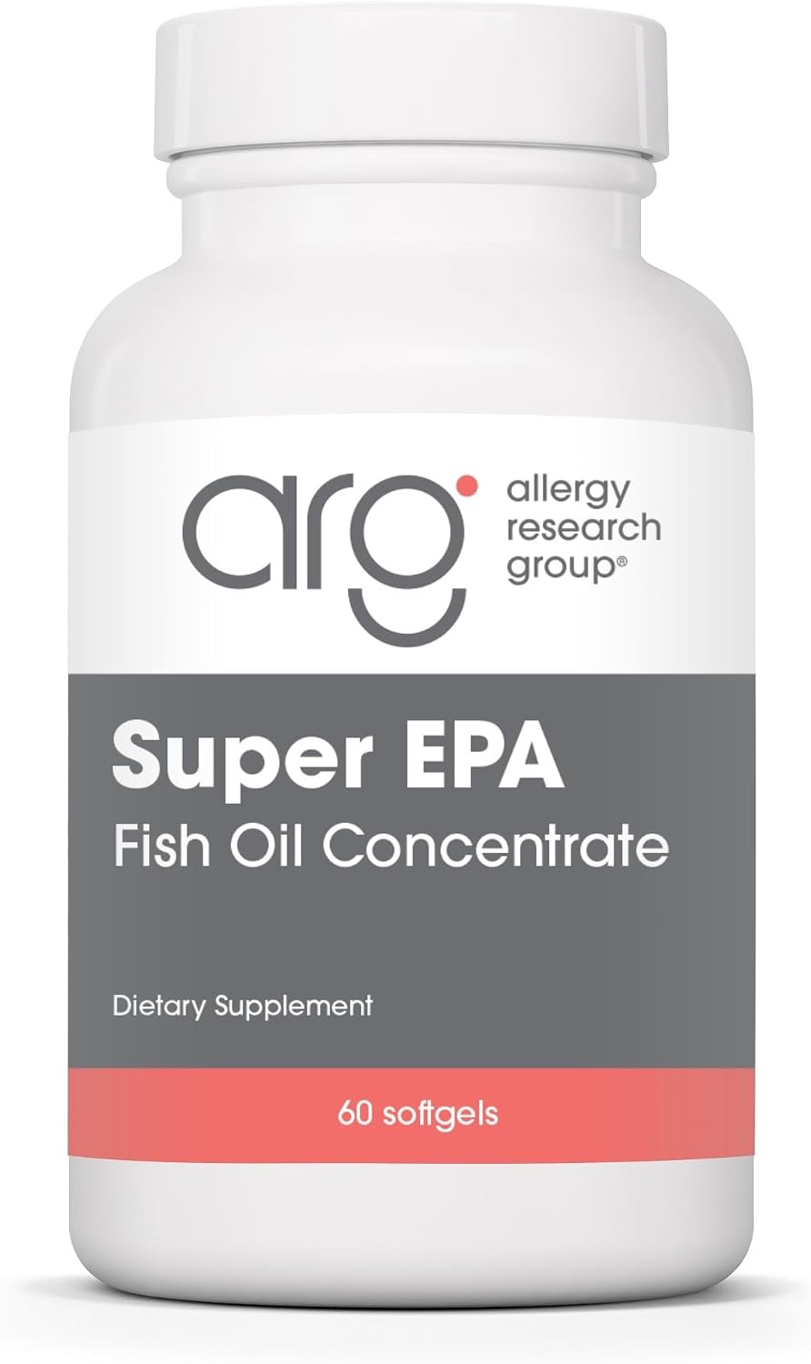 ARG Super EPA – Concentrated Omega-3 Fish Oil – 720 mg EPA & 480 mg DHA – 60 Softgels