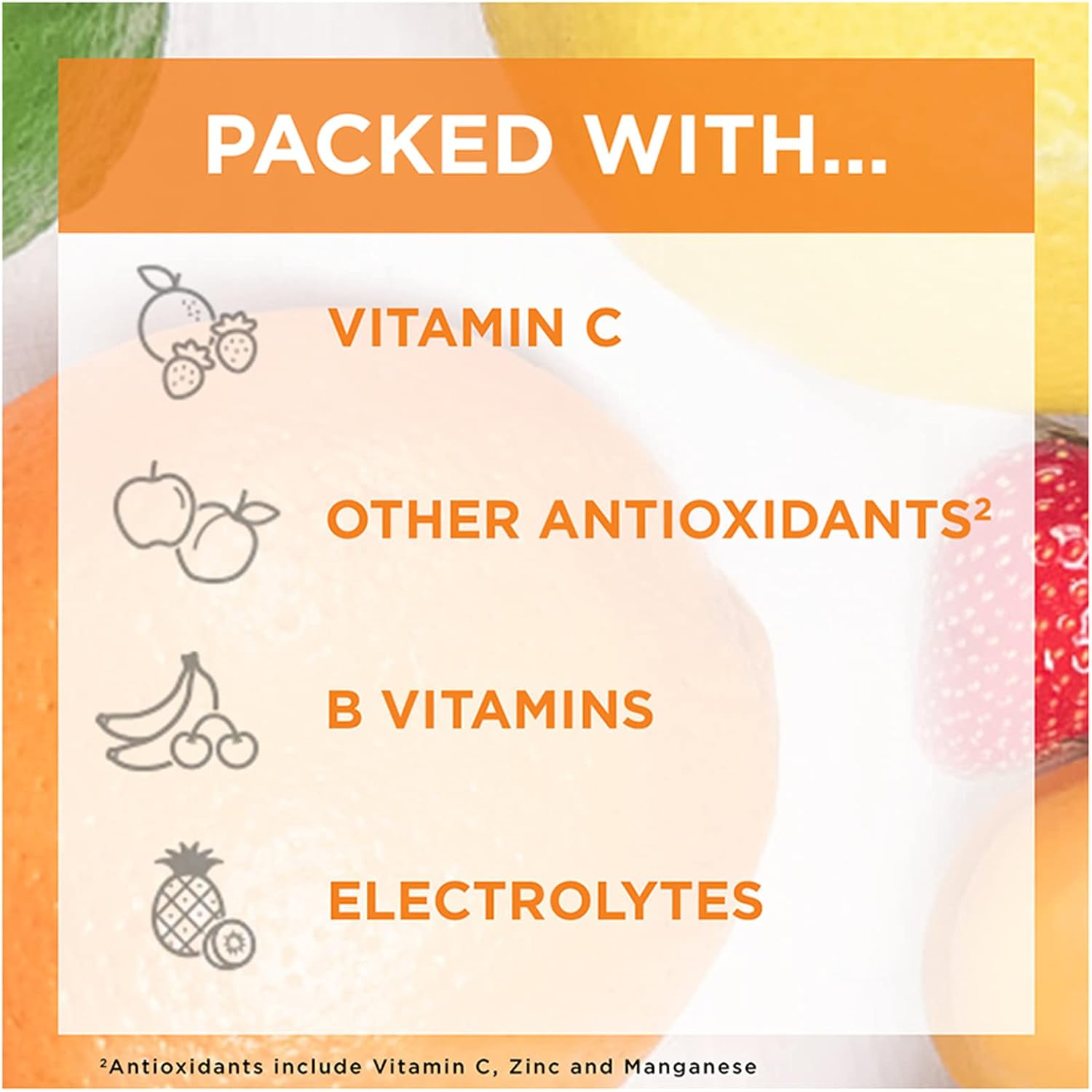 Emergen-C 1000mg Vitamin C Powder for Immune Support, Super Orange Flavour, 30 Count