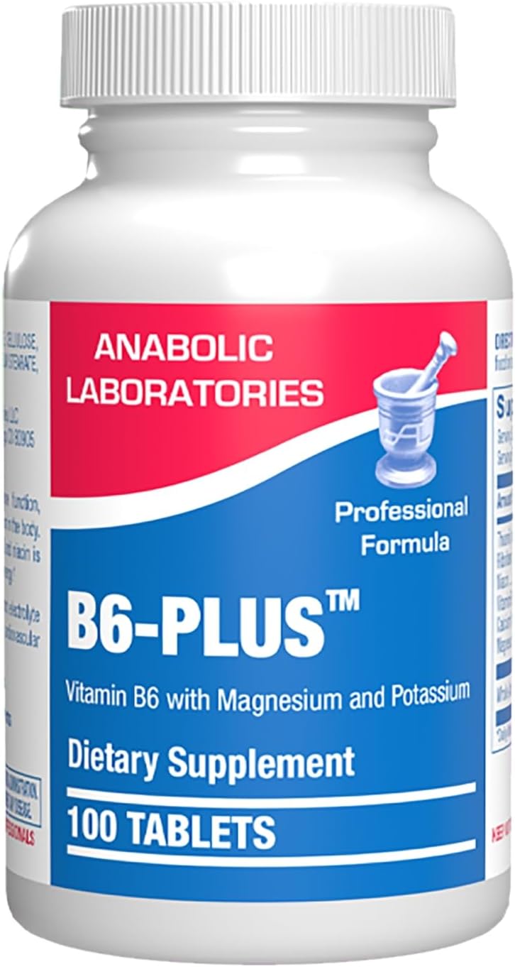 Anabolic Laboratories Calcium Magnesium B6 Supplement – 50 mg Vitamin B6 Complex - görsel 1