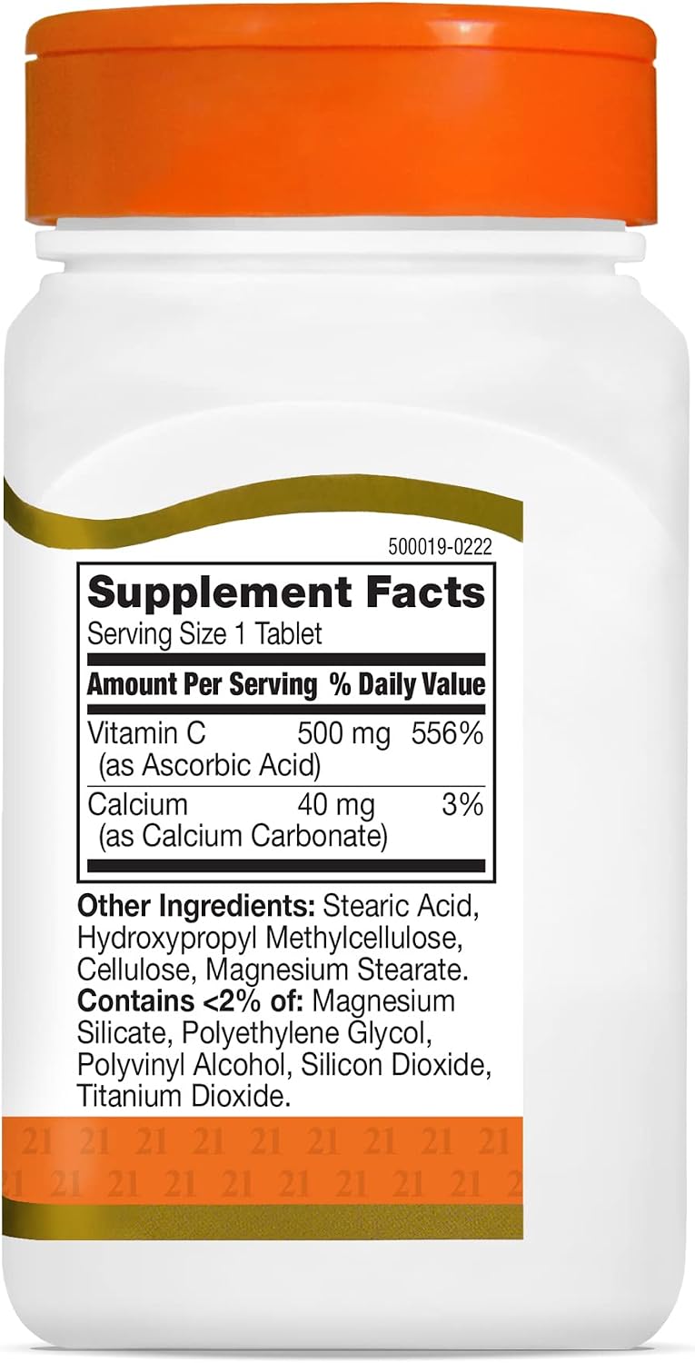 21st Century Vitamin C 500 mg Prolonged Release Tablets, 110 Count