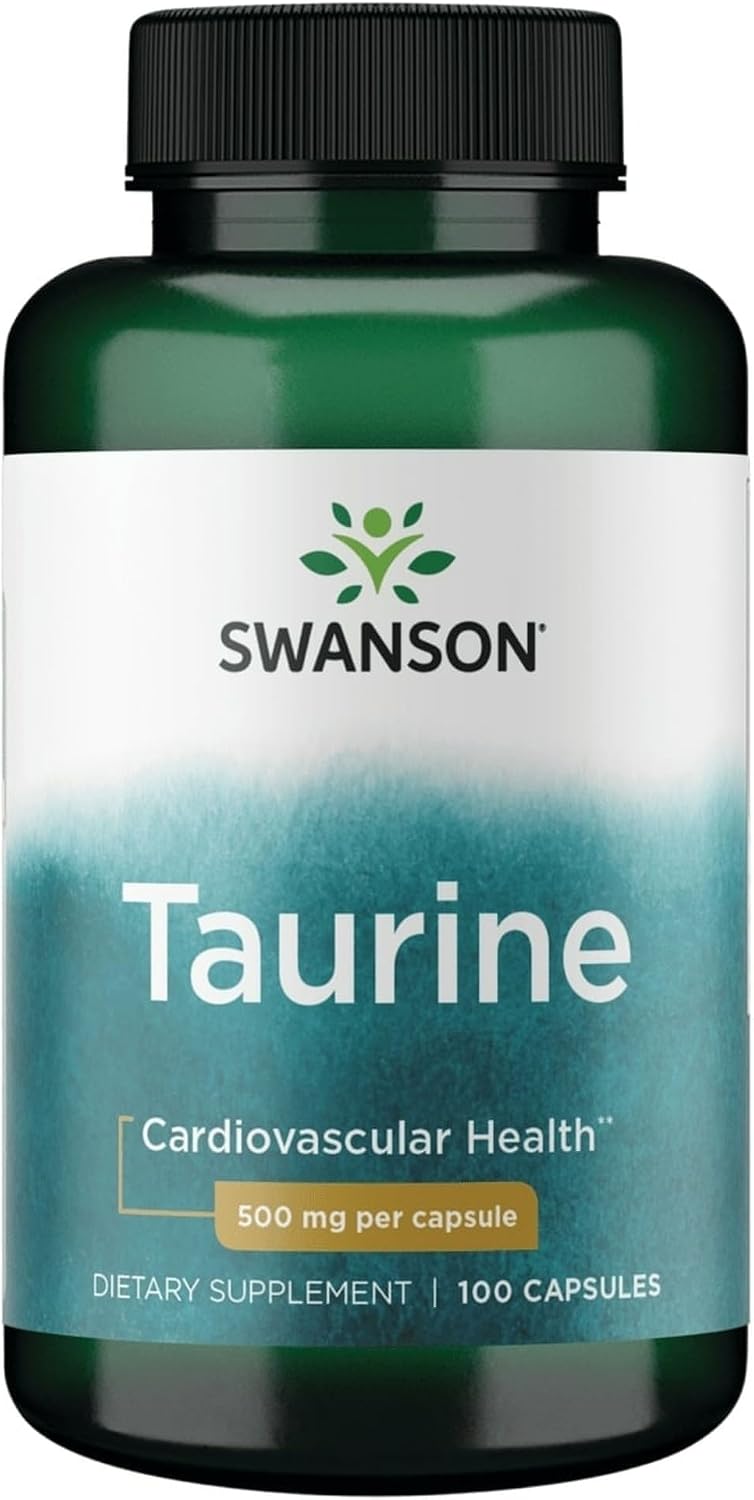 Swanson Taurine 500 mg, 100 Capsules