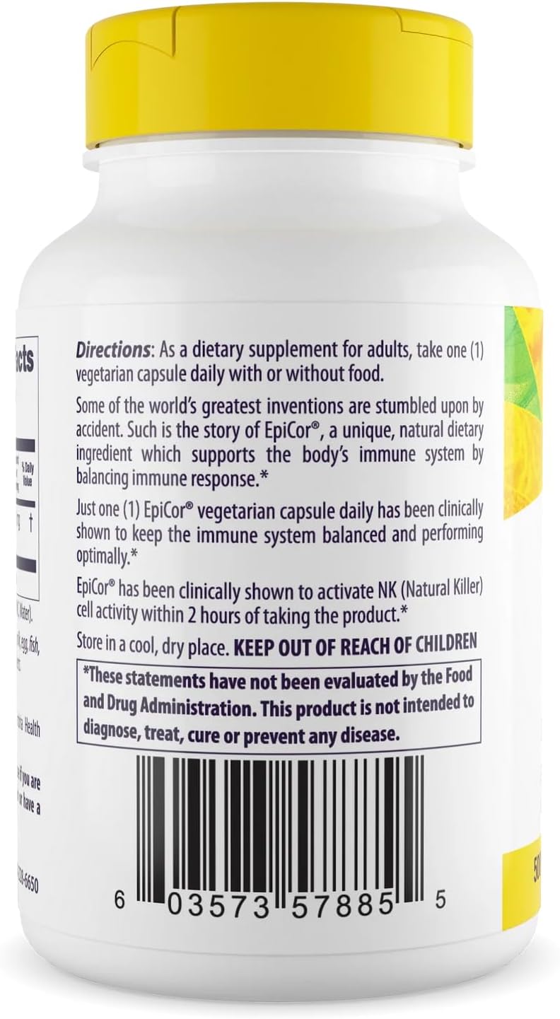 Healthy Origins EpiCor 500 mg, 150 Veggie Capsules
