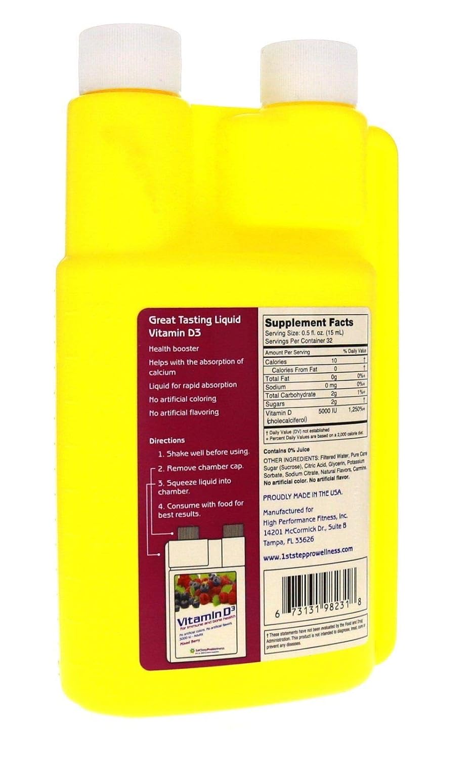1st Step For Energy Liquid Vitamin D3 Mixed Berry - görsel 3
