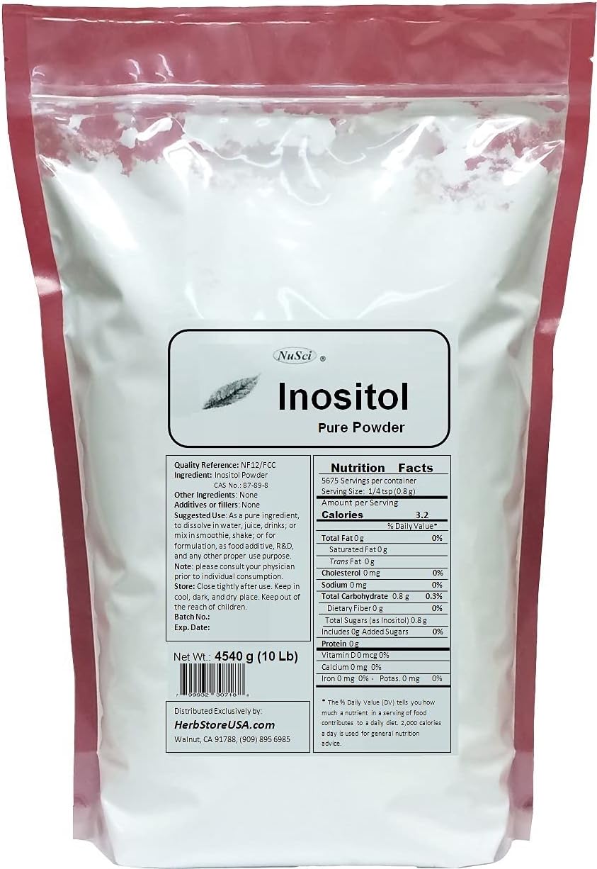 Inositol Bulk Pure Powder 1000g (2.2 lb) NF12 & FCC Quality Standard