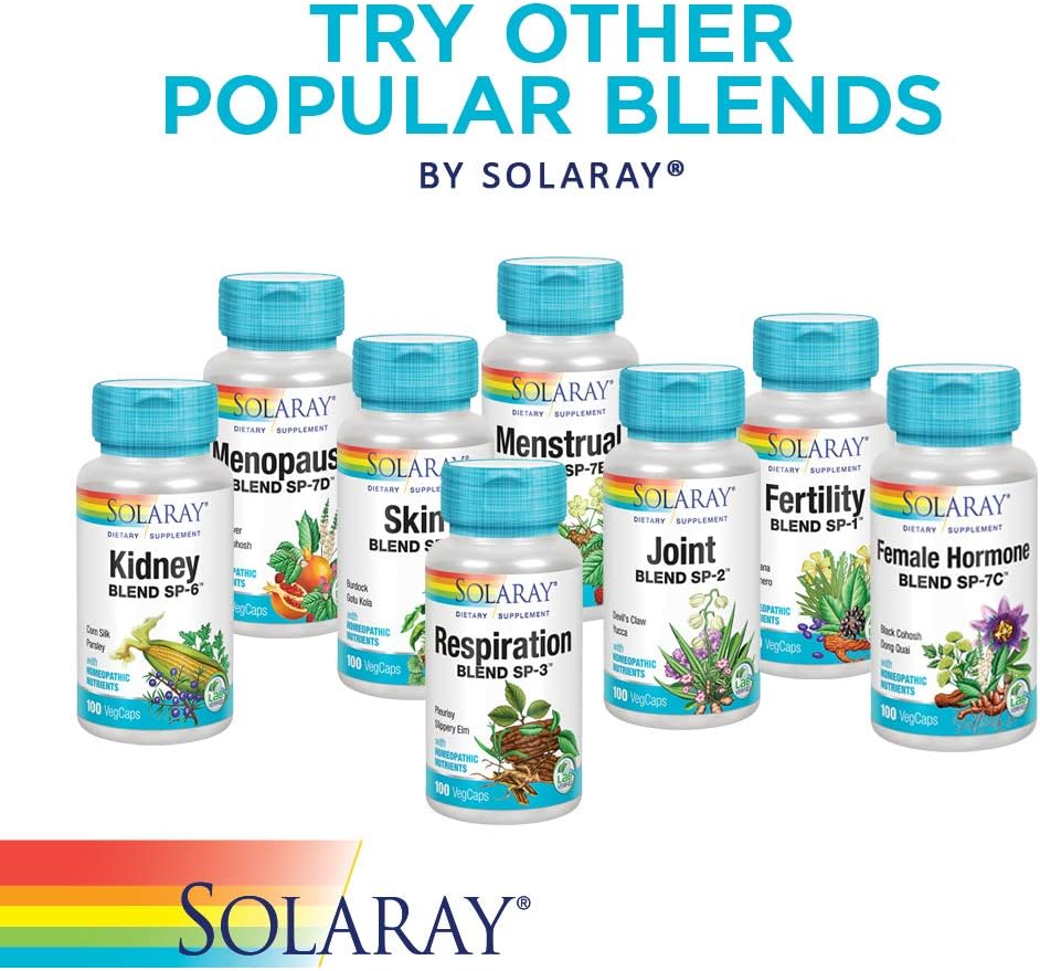 SOLARAY Hair Blend SP-38 – Herbal Hair Support, 100 VegCaps