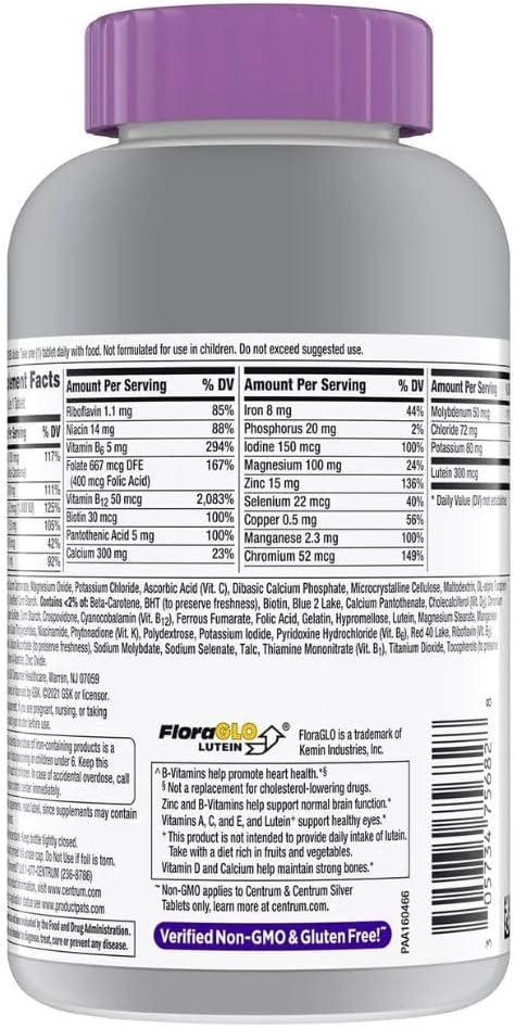 Centrum Silver Women 50+ Multivitamin Multimineral 275 Tablets