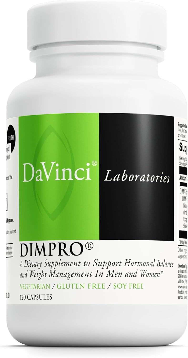 DAVINCI Labs DimPro – Hormonal Balance Support with Vitamin E, 60 Capsules