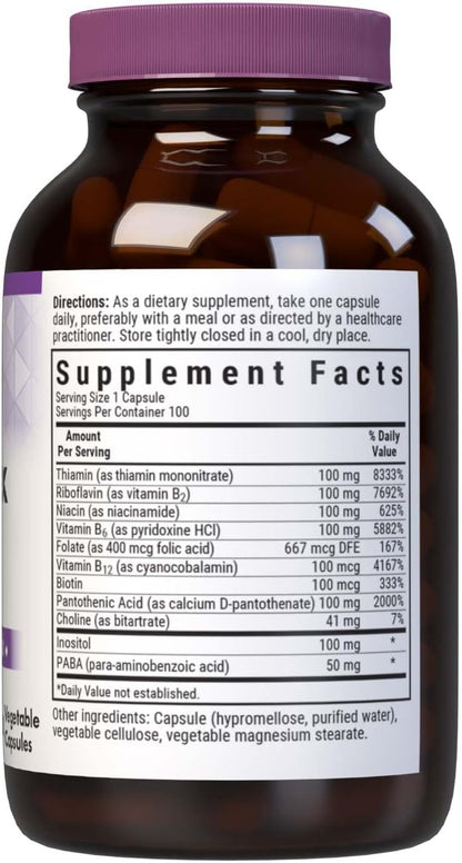 Bluebonnet Nutrition B Complex Complete Full Spectrum