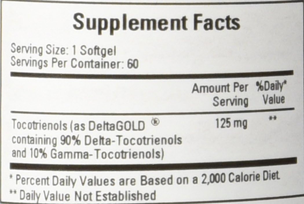 Ecological Formulas Annatto Tocotrienols 125 mg 60 Softgels