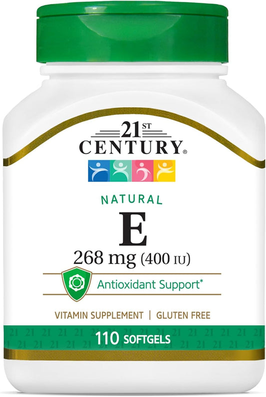 21st Century E 400 IU Natural (D-Alpha) Softgels, 110 Count