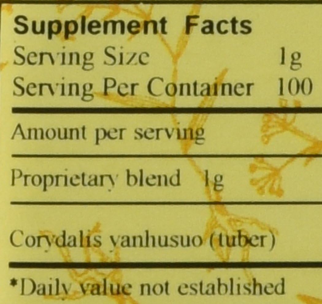 Yan Hu SUO - Corydalis Yanhusuo Tuber, 100 g (E-Fong)