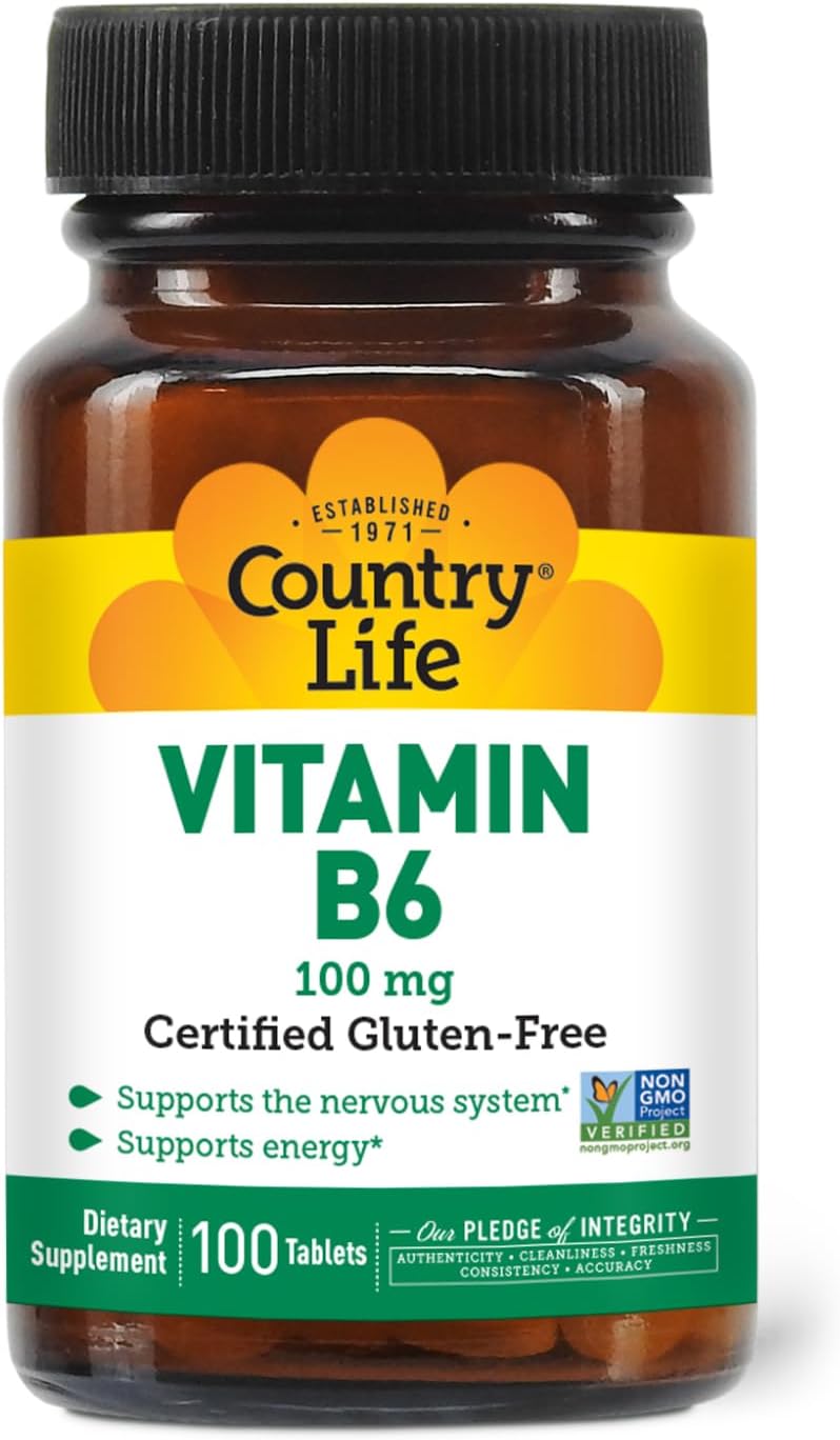 Country Life Vitamin B2 100 mg Riboflavin Supplement