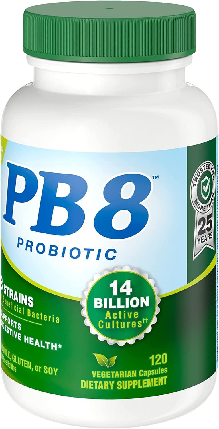 Nutrition Now PB8 Pro-Biotic Vegetarian Acidophilus - 120 Capsules (3-Pack)