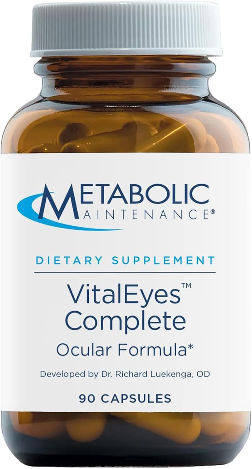 Metabolic Maintenance VitalEyes Complete - Eye Health Supplement with Lutein and Zeaxanthin - Vision and Macular Support - 90 Capsules