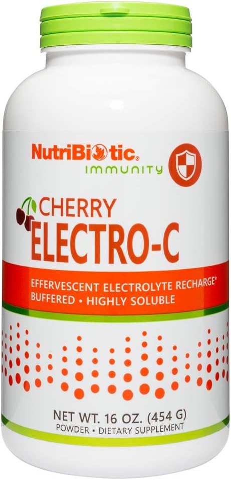 NutriBiotic - Ascorbate Bio-C, 454 g | Effervescent Vitamin C Powder with Lemon Bioflavonoids & Minerals