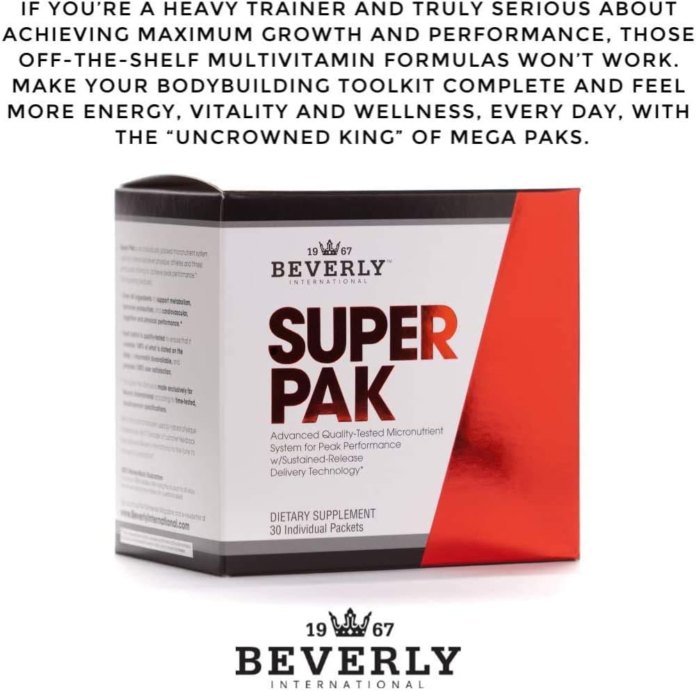 Beverly International Super Pak – High-Potency Multivitamin Daily Pack for Athletes, 30 Packs - görsel 5