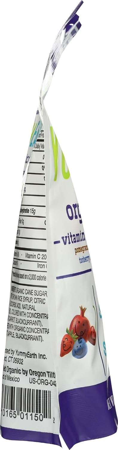Yummy Earth Organic Vitamin C Drops Antioxifruits, 94 g